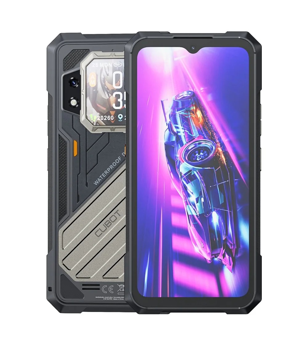 Cubot KingKong X - Smartphone 6,58'' FHD , 16GB RAM, 256GB ROM, Tripla Fotocamera 100 MP, Batteria 10200mAh, Android 14, MediaTek Dimensity 7050, Dual SIM, Nero