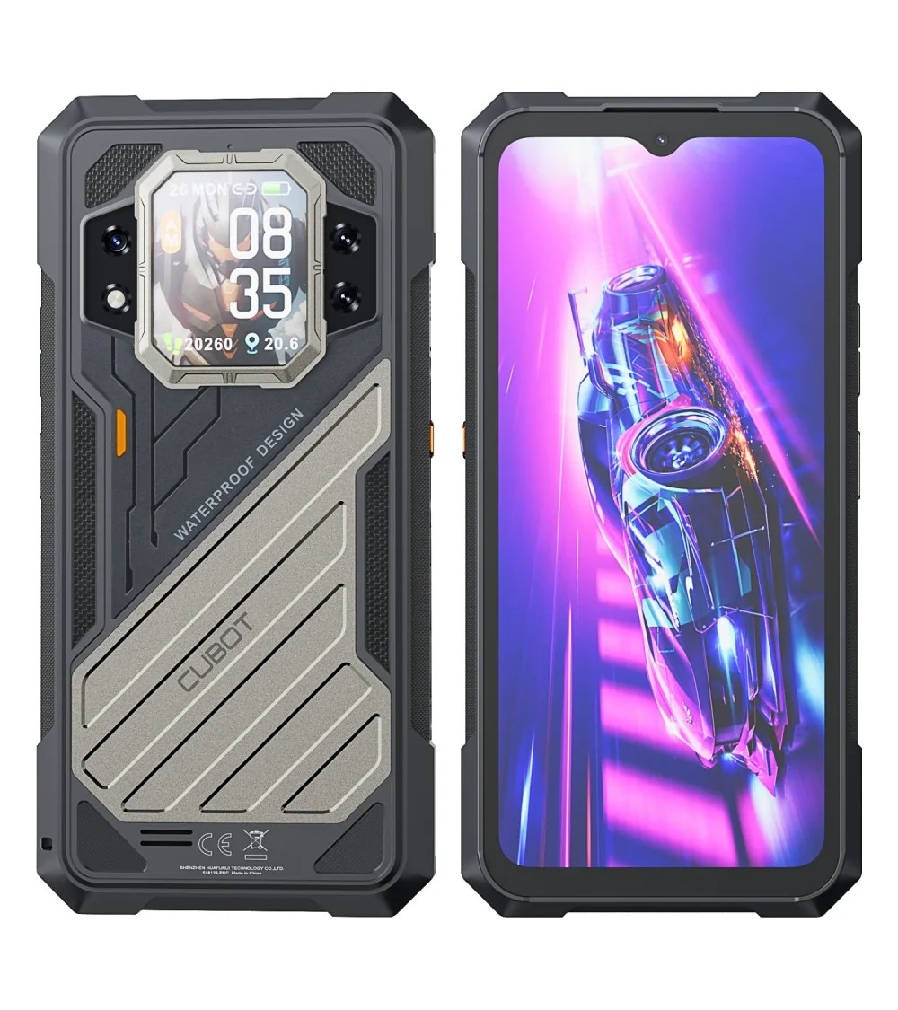 Cubot KingKong X - Smartphone 6,58'' FHD , 16GB RAM, 256GB ROM, Tripla Fotocamera 100 MP, Batteria 10200mAh, Android 14, MediaTek Dimensity 7050, Dual SIM, Nero