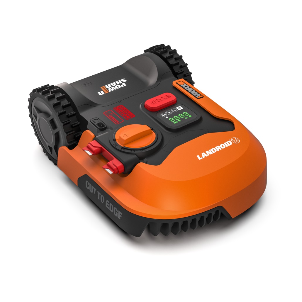 Worx Landroid M WR141E - Robot Tagliaerba Elettrico a Batteria 20V, Area di Taglio Fino a 500 mq, Controllo Wi-Fi, Pendenza Massima 35%