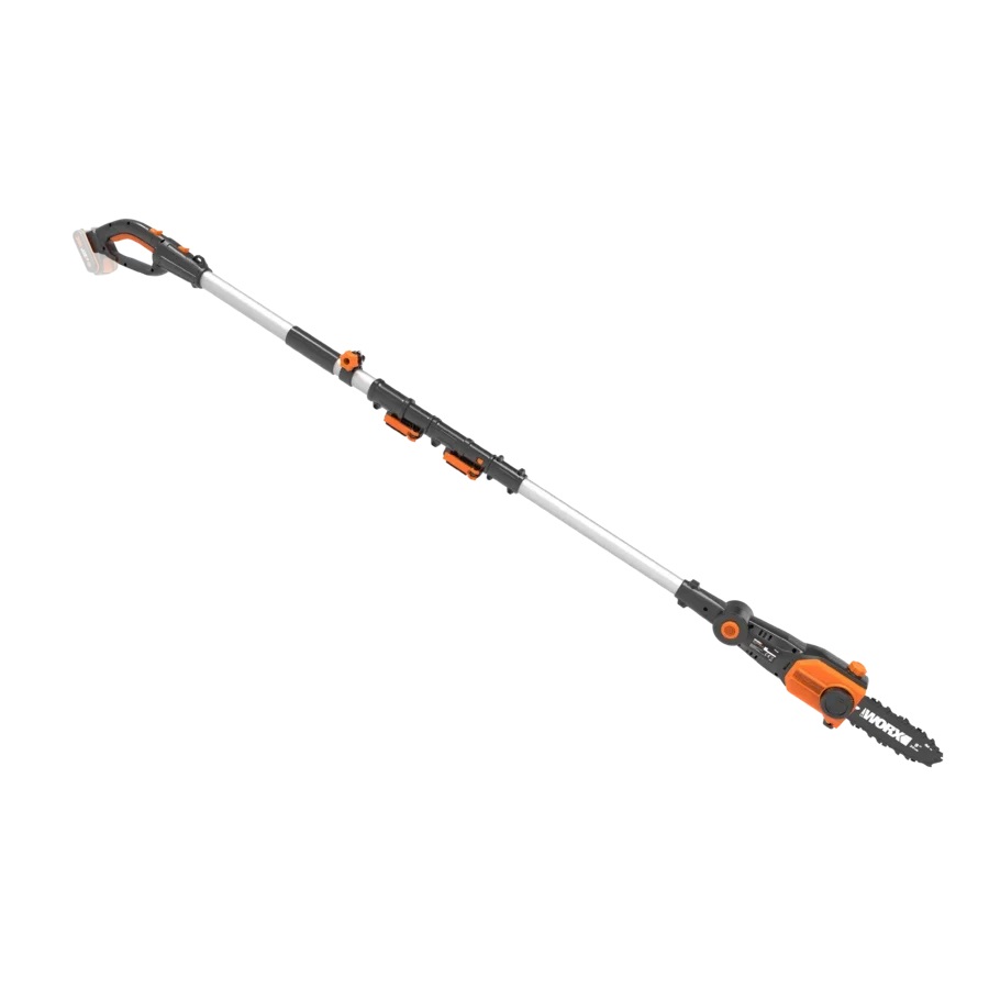 Worx WG349E.9 Potatore Telescopico a Batteria 20V con Asta Estensibile fino a 4 metri e Testa Regolabile