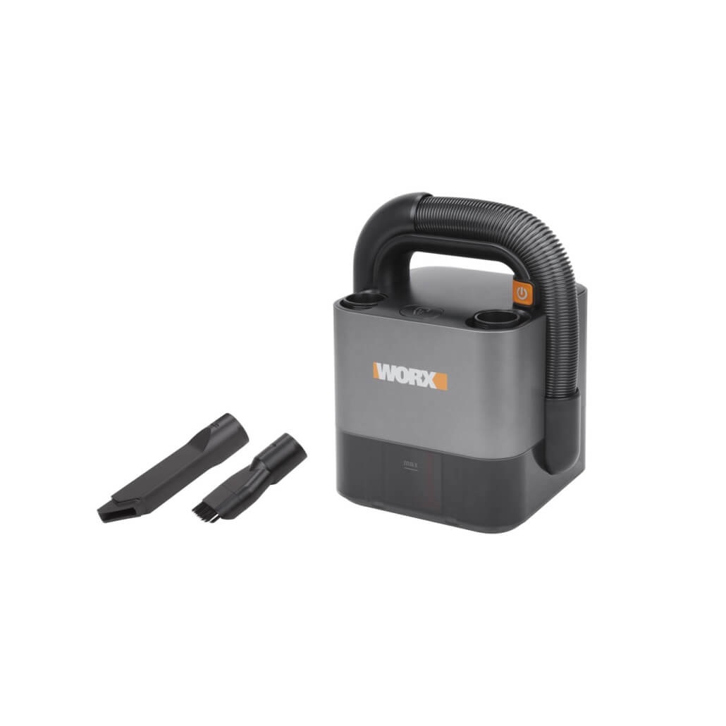 WORX WX030.9 Aspirapolvere Portatile Senza Filo 20V per Auto - Nero e Grigio, Leggero e Compatto