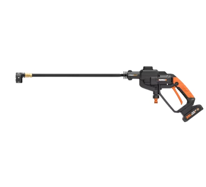 WORX WG620E Idropulitrice a Batteria 20V - 120 l/h, Pressione 24 bar, Batteria 2Ah e Caricatore Inclusi