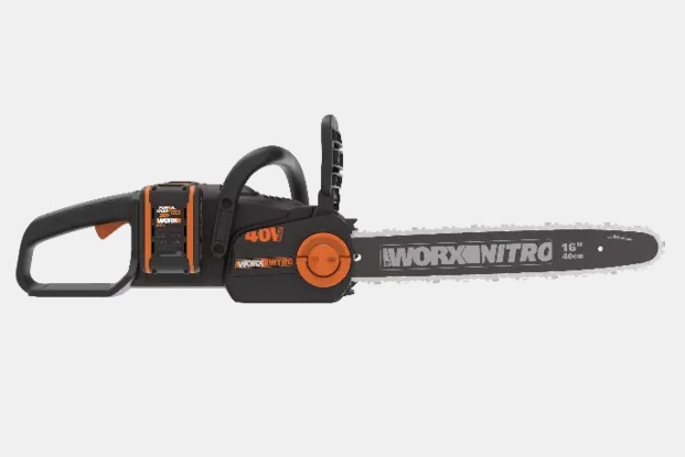 WORX WG385E.9 Elettrosega a batteria 40V con barra da 40 cm, motore brushless e lubrificazione automatica