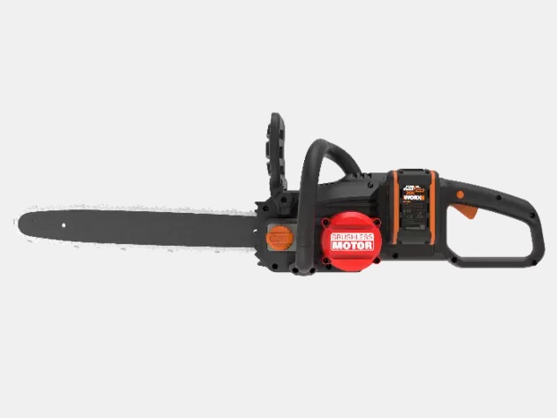 WORX WG385E.9 Elettrosega a batteria 40V con barra da 40 cm, motore brushless e lubrificazione automatica