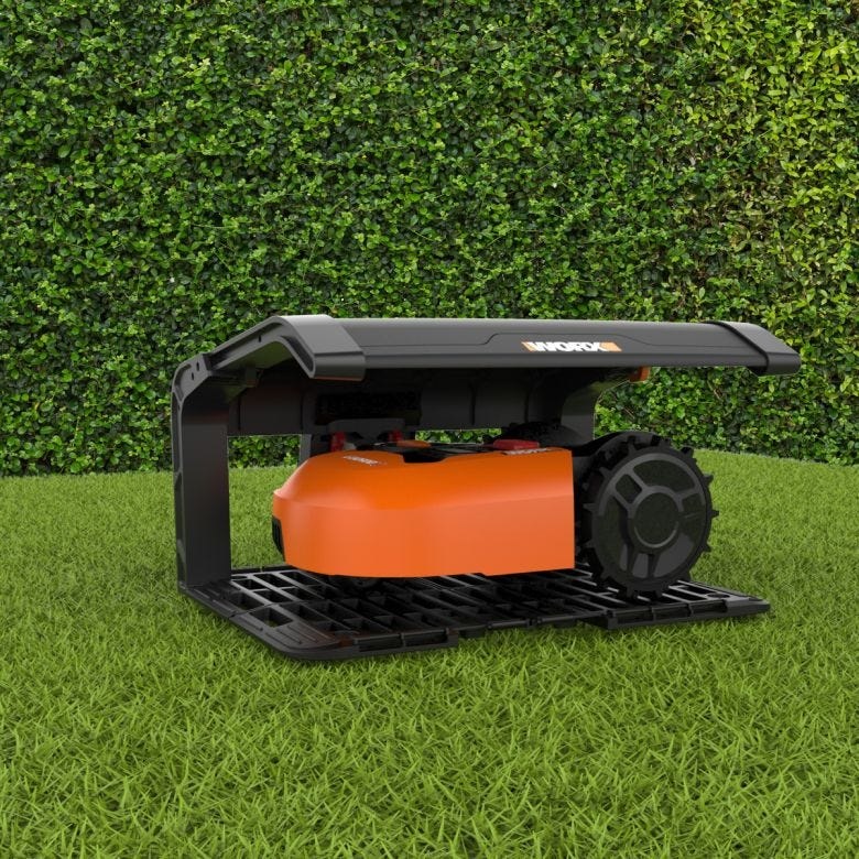 WORX WA0810 Garage per Robot Tagliaerba Landroid - Tettuccio Pieghevole e Apribile, Compatibile con Modelli S, M e L