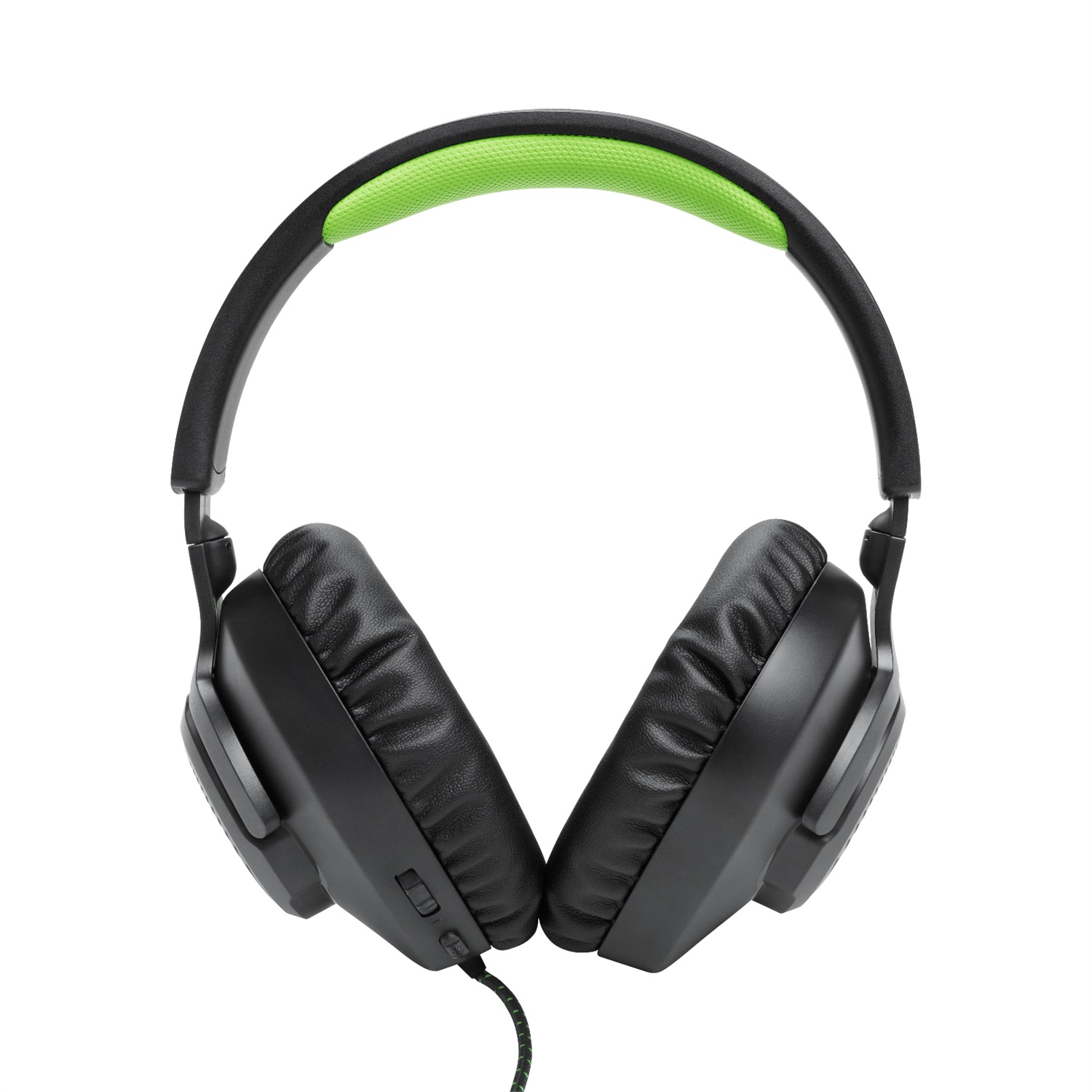 JBL Quantum 100X Cuffie Gaming Over Ear con Microfono Boom Direzionale, Nero e Verde