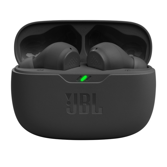 JBL Wave Beam Auricolari True Wireless Stereo (TWS) Bluetooth 5.2 Nero - Fino a 32 ore di autonomia, IP54, Bassi profondi