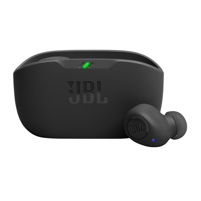 JBL Wave Buds Auricolari In-ear True Wireless Stereo (TWS) Bluetooth 5.2 Nero - Waterproof IP54, JBL Deep Bass, Fino a 32 ore di Autonomia