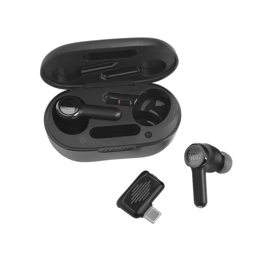 JBL Quantum TWS Auricolari True Wireless In-ear Bluetooth 5.2 con Cancellazione Attiva del Rumore - Nero
