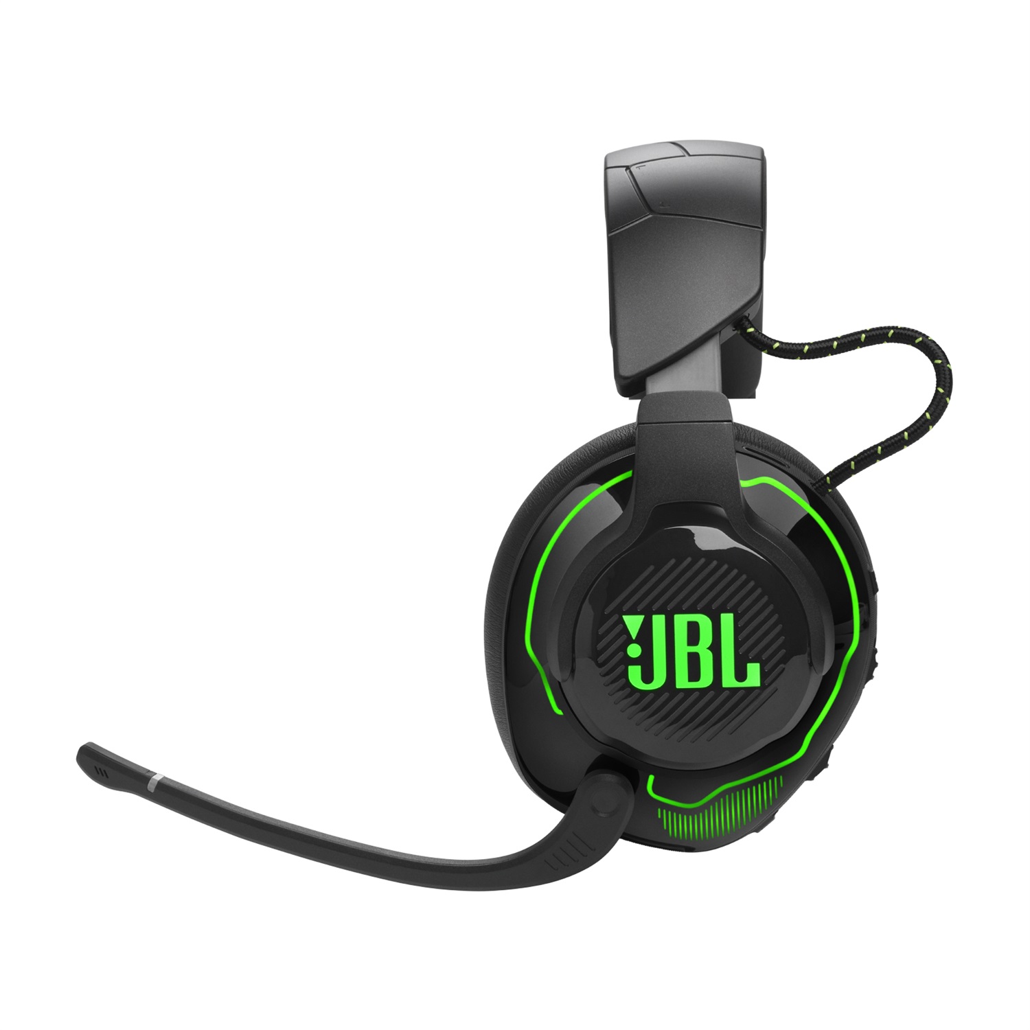 JBL Quantum 910X Auricolare Gaming Wireless Over Ear con Cancellazione Attiva del Rumore e Head Tracking, Bluetooth, Nero e Verde