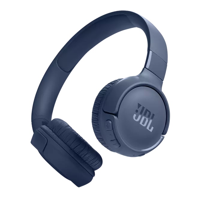 JBL Tune 520BT - Cuffie Over Ear Bluetooth con Microfono, Autonomia Fino a 57 Ore, Tecnologia JBL Pure Bass, Colore Blu