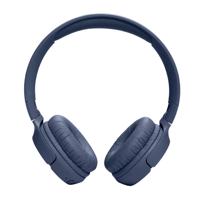 JBL Tune 520BT - Cuffie Over Ear Bluetooth con Microfono, Autonomia Fino a 57 Ore, Tecnologia JBL Pure Bass, Colore Blu