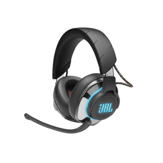 JBL Quantum 810 Cuffie Gaming Over-Ear Wireless 2,4 GHz e Bluetooth con Microfono, Cancellazione Attiva Rumore, RGB e Dual Surround, Compatibilità Multipiattaforma, Nero