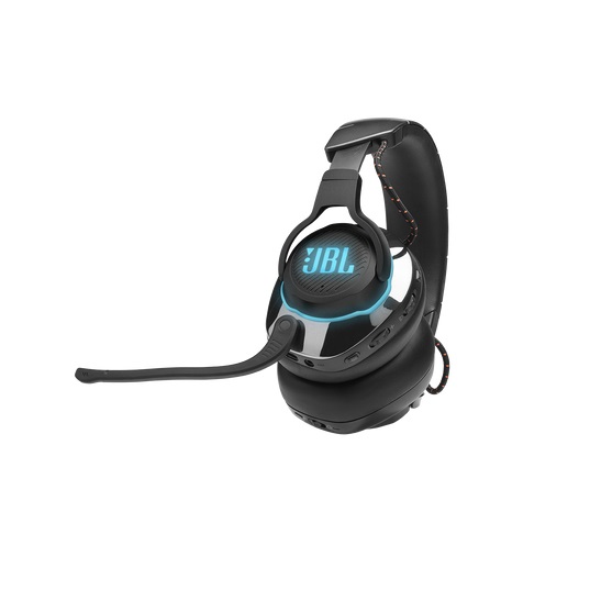 JBL Quantum 810 Cuffie Gaming Over-Ear Wireless 2,4 GHz e Bluetooth con Microfono, Cancellazione Attiva Rumore, RGB e Dual Surround, Compatibilità Multipiattaforma, Nero