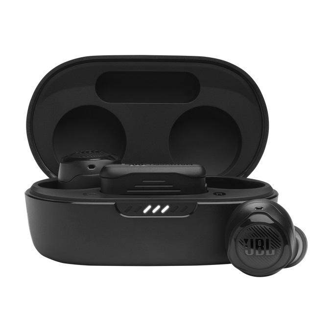 JBL Quantum Air Auricolari Gaming In-Ear True Wireless con Bluetooth e 2.4 GHz, Impermeabili IPX4, Cancellazione Adattiva del Rumore e 6 Microfoni Beamforming, Nero
