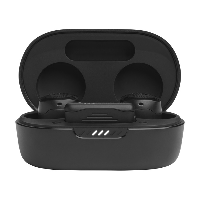 JBL Quantum Air Auricolari Gaming In-Ear True Wireless con Bluetooth e 2.4 GHz, Impermeabili IPX4, Cancellazione Adattiva del Rumore e 6 Microfoni Beamforming, Nero