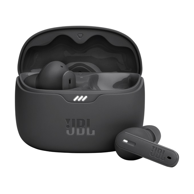 JBL Tune Beam Auricolari In-Ear True Wireless Bluetooth 5.3 con Cancellazione Attiva del Rumore, Impermeabili IP54, Autonomia Fino a 48 Ore, Nero