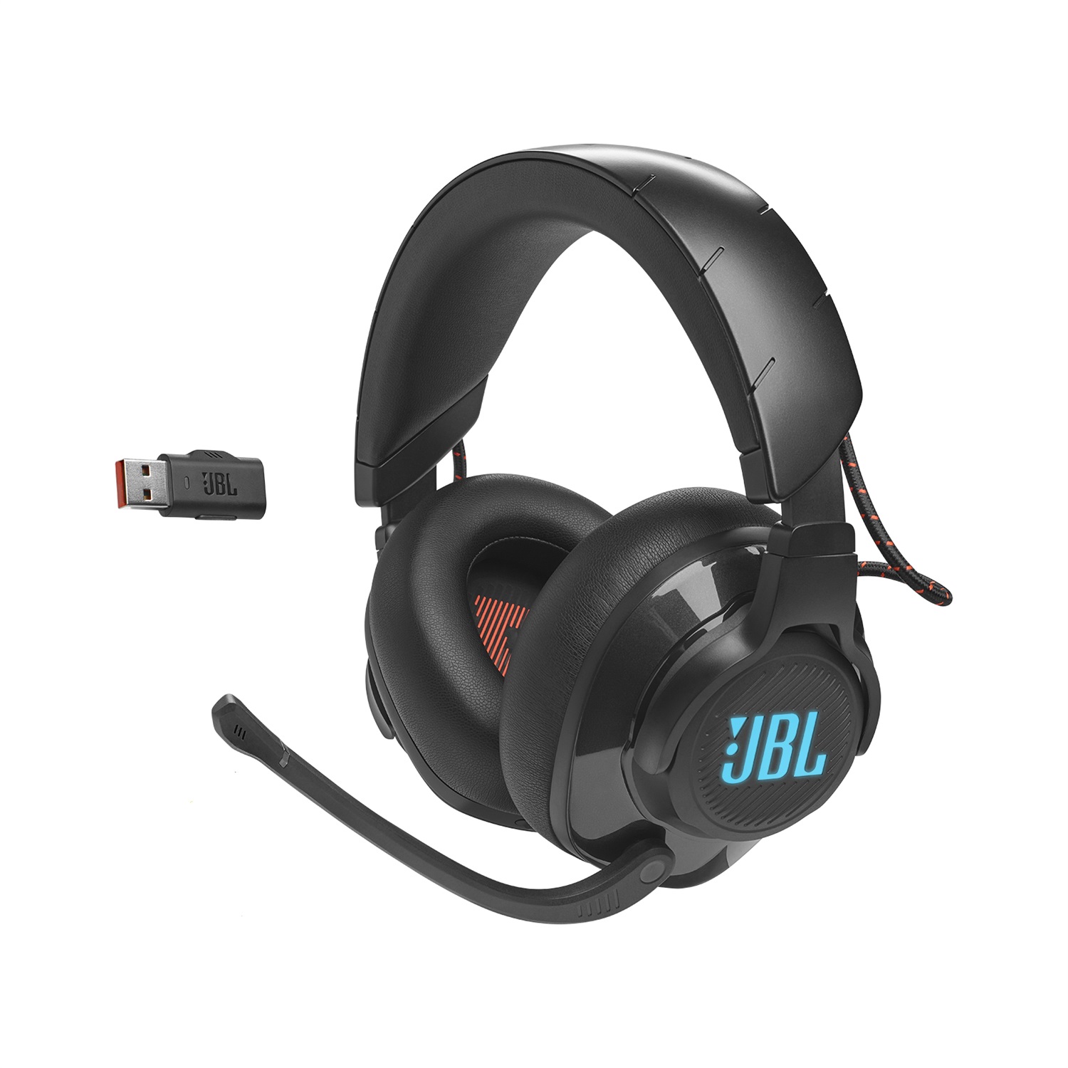 JBL Quantum 610 Wireless Auricolare Gaming Over-Ear con Cavo e Senza Cavo, USB Tipo-C, Nero