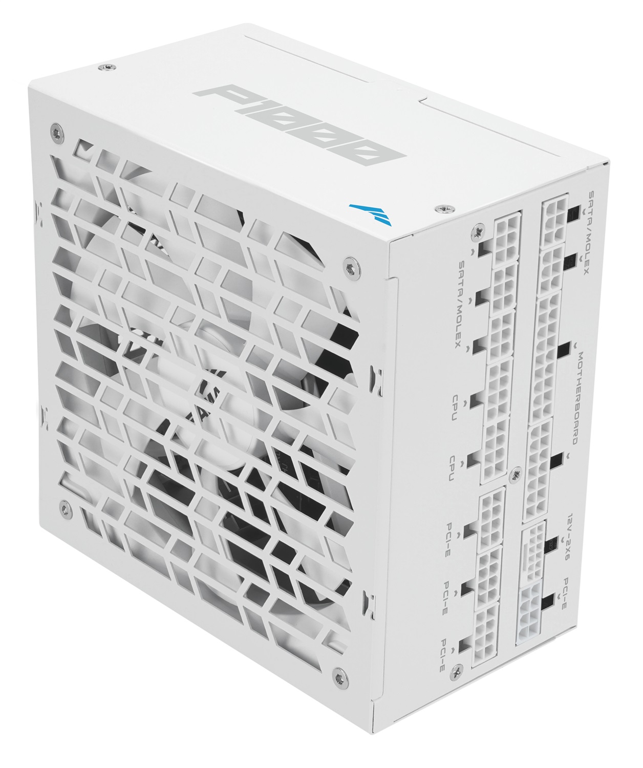 SAMA P1000 Alimentatore Modulare 1000W 80 Plus Platinum, Compatibile ATX 3.1 e PCIe 5.1, Ventola Silenziosa Bianco