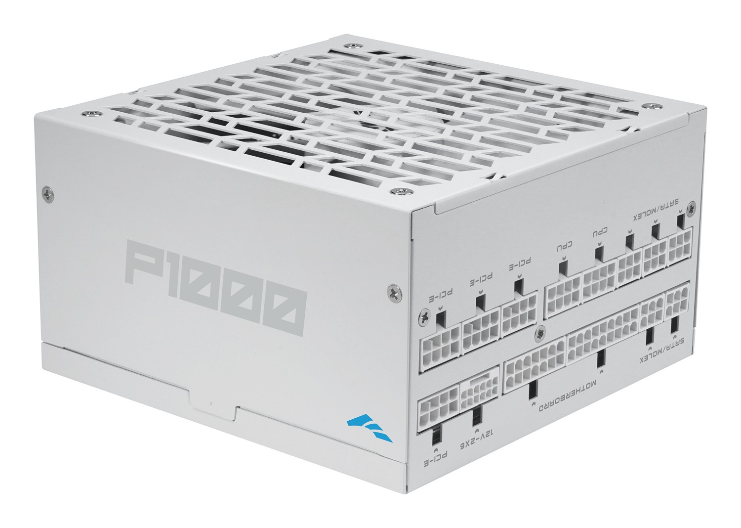 SAMA P1000 Alimentatore Modulare 1000W 80 Plus Platinum, Compatibile ATX 3.1 e PCIe 5.1, Ventola Silenziosa Bianco