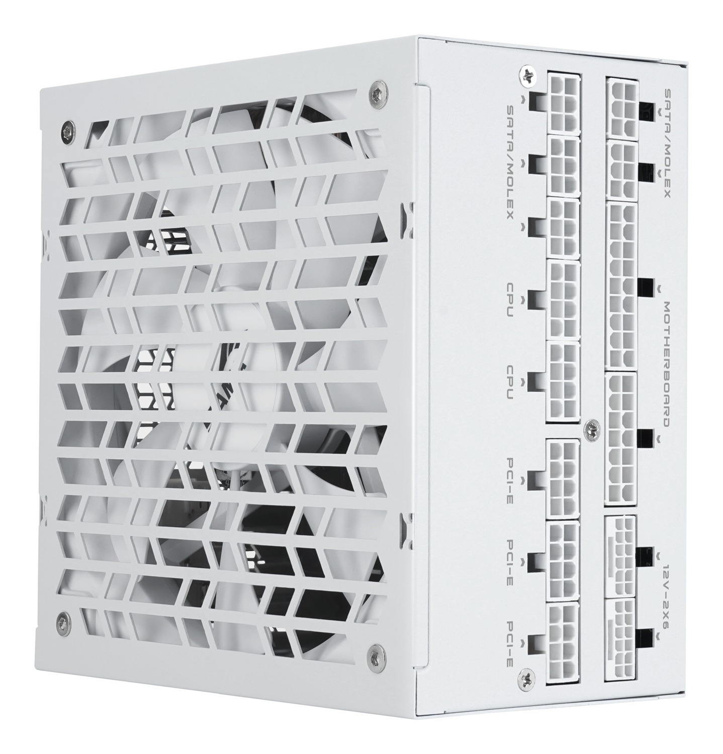 SAMA P1200 Alimentatore 1200W Modulare 80 PLUS Platinum, Compatibile ATX 3.1 e PCIe 5.1, Ventola FDB Silenziosa - Bianco