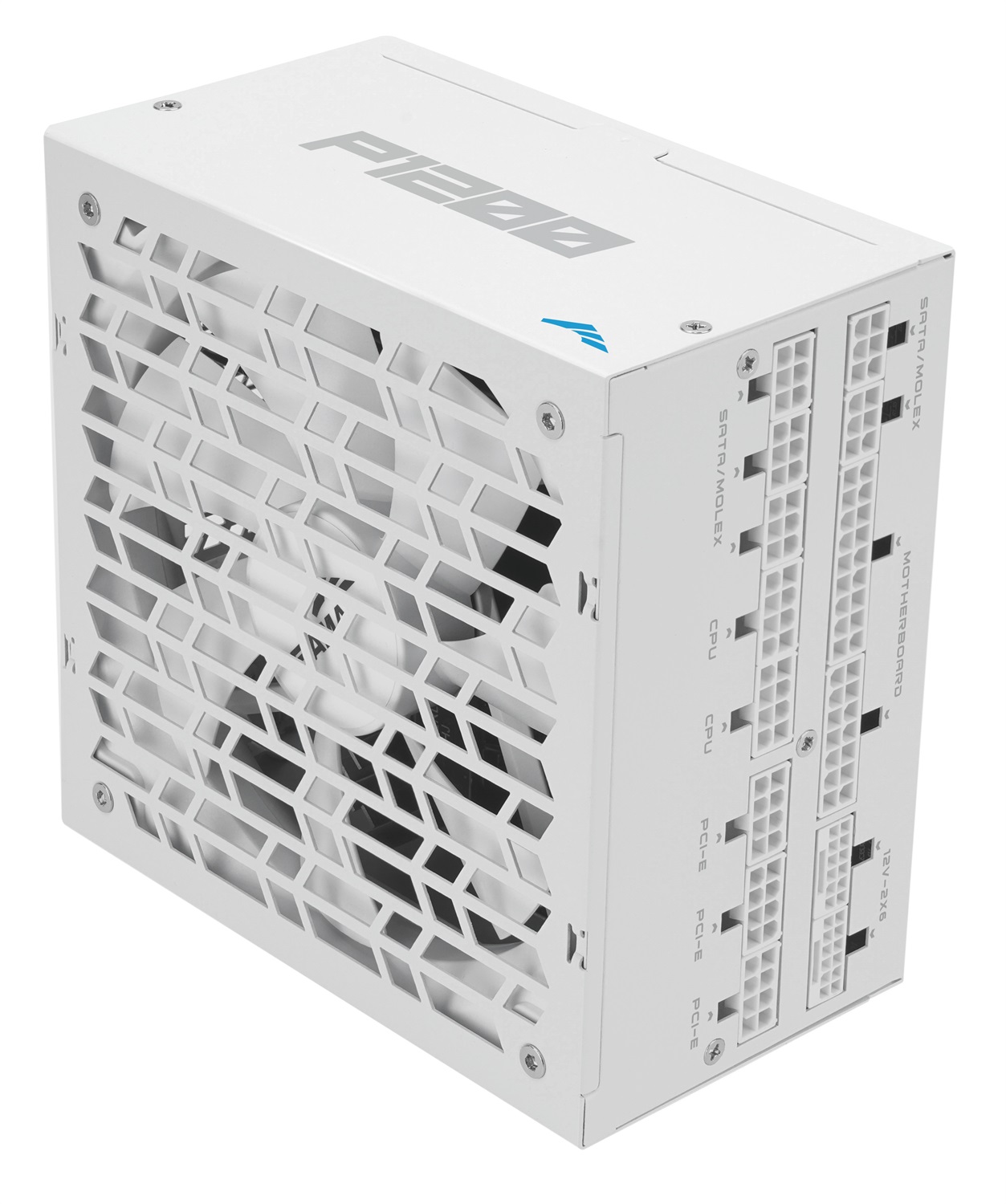 SAMA P1200 Alimentatore 1200W Modulare 80 PLUS Platinum, Compatibile ATX 3.1 e PCIe 5.1, Ventola FDB Silenziosa - Bianco