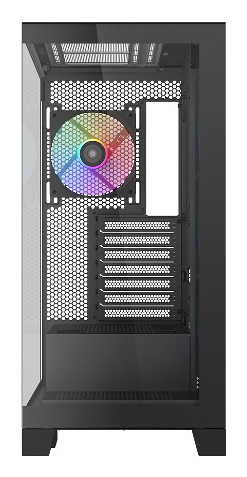SAMA V50 - Case Midi Tower ATX con Pannelli in Vetro Temperato e Ventole ARGB PWM