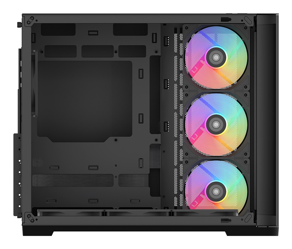 SAMA Gears V60 Midi Tower Nero - Case ATX con 7 Ventole ARGB e Porta USB Tipo C