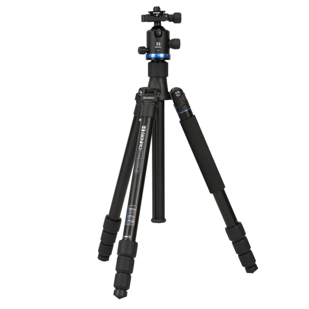 Benro iFoto 2 Treppiede in Alluminio con Testa B2 per Fotocamere Digitali e Film - Nero