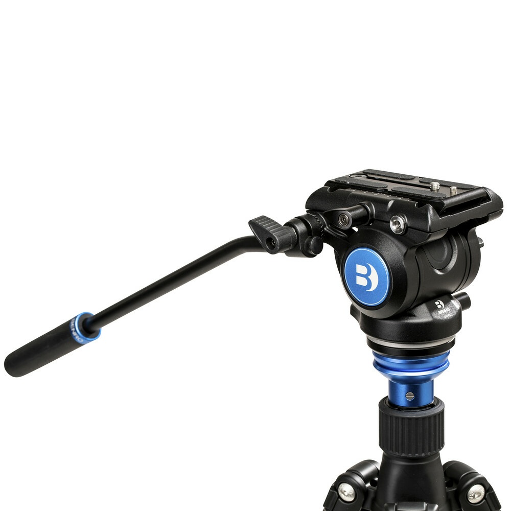 Benro S4PRO Testa Video Professionale con Carico Utile di 8,8 lb e Base Piatta da 60 mm