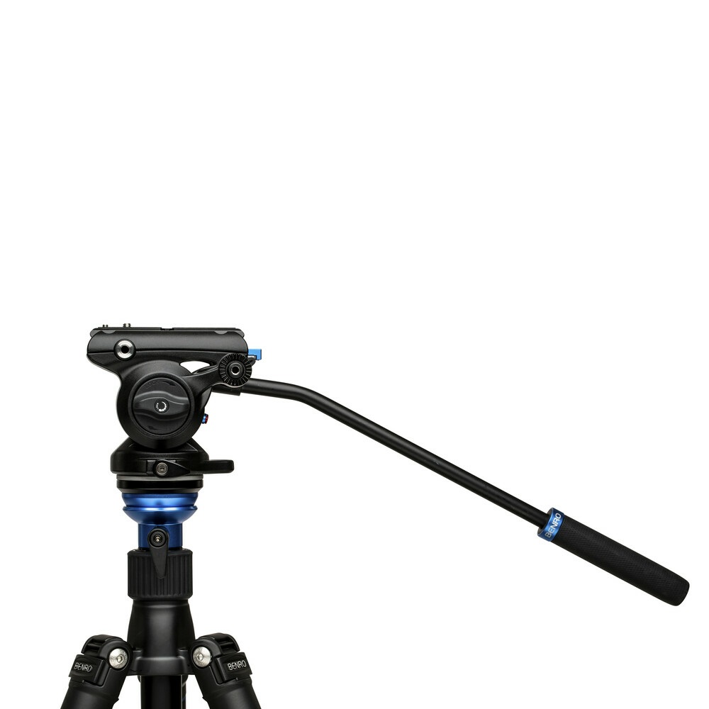 Benro S4PRO Testa Video Professionale con Carico Utile di 8,8 lb e Base Piatta da 60 mm