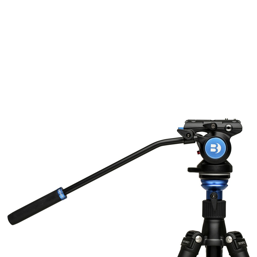Benro S4PRO Testa Video Professionale con Carico Utile di 8,8 lb e Base Piatta da 60 mm