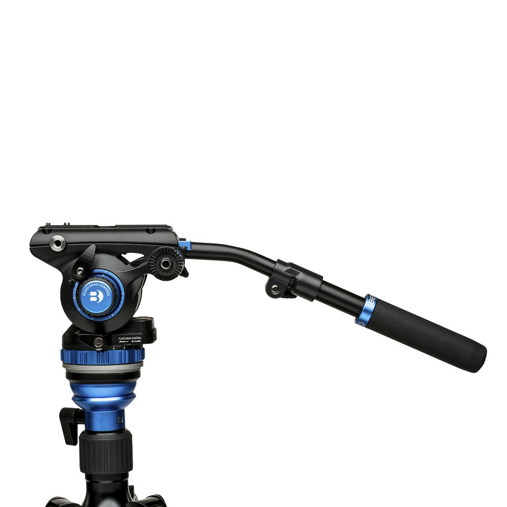 Benro S6PRO Testa Video Professionale per Videocamere e Fotocamere Mirrorless - Capacità fino a 6 kg, Base Piatta 65 mm, Filettatura 3/8