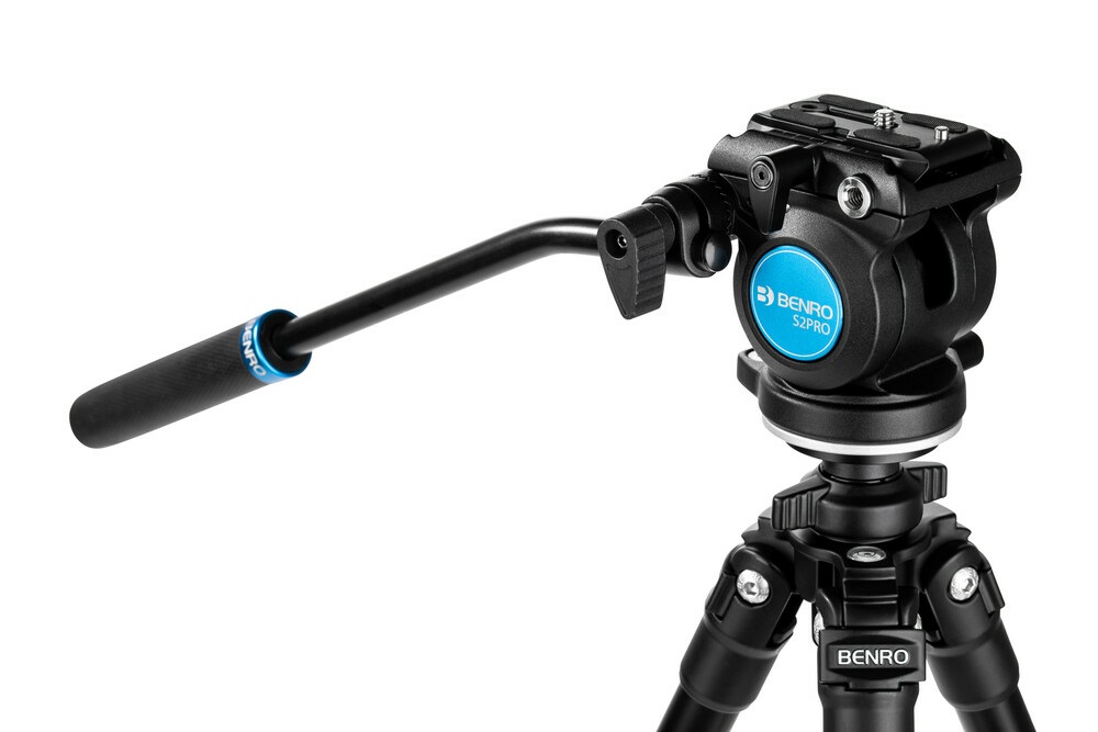 Benro S2PRO Testa per Treppiede Fluida Nero 3/8