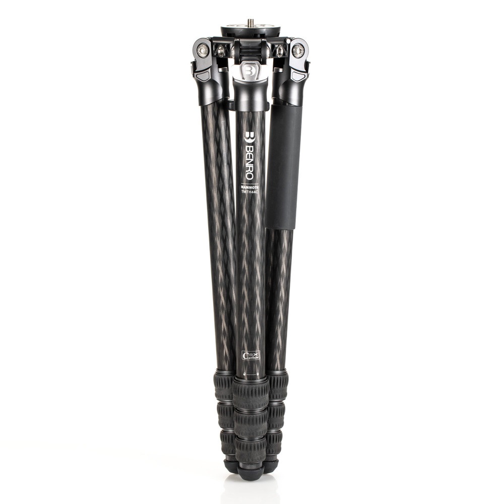 Benro TMTH44C Treppiede in Fibra di Carbonio per Smartphone e Macchina Fotografica - Capacità 25 kg, Altezza Regolabile da 14 a 160 cm, Colore Nero