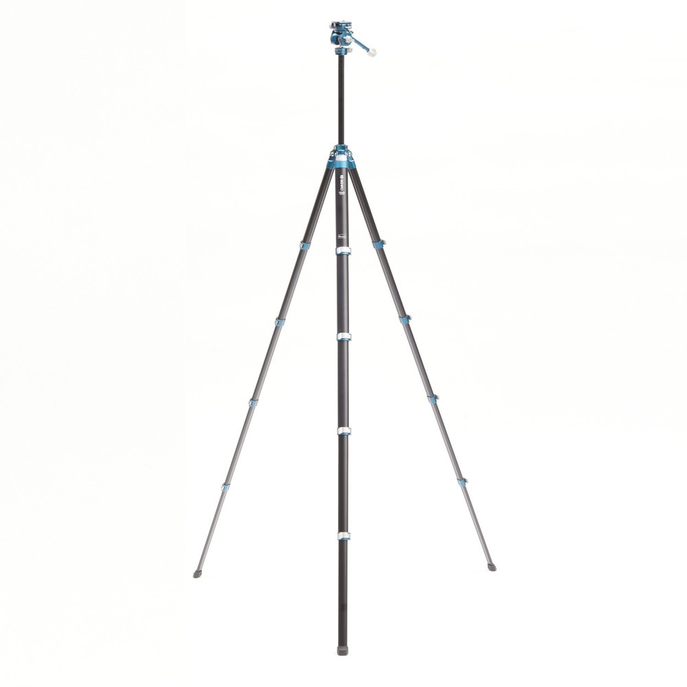 Benro Cyanbird TCBA15FS20PROC Treppiede in Alluminio Leggero con Testa FS20PRO, 5 Sezioni, Inclinazione 90° e Panoramica 360°, Blu Oceano