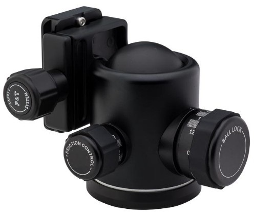 Benro B1 Testa a Sfera per Treppiede Nero - Capacità di Carico 12 kg, Piastra Intercambiabile PU-60