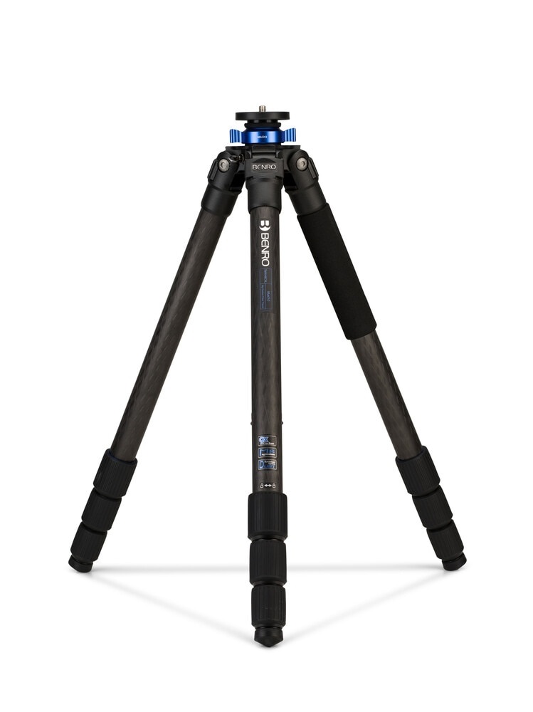 Benro Mach3 TMA48CXL Treppiede Professionale per Fotocamere Digitali e Video, Portata 20 kg, 4 Sezioni, Nero