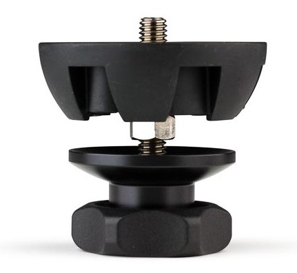 Benro Adattatore a Mezza Sfera da 75 mm in Alluminio con Manico Corto e Compatibilità per Teste Video