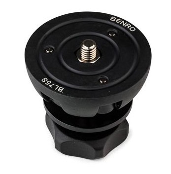 Benro Adattatore a Mezza Sfera da 75 mm in Alluminio con Manico Corto e Compatibilità per Teste Video