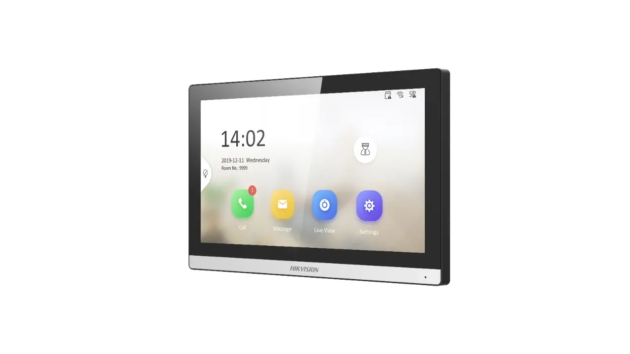 Hikvision DS-KH6350-WTE1 Monitor Video-Citofono Touch Screen 7