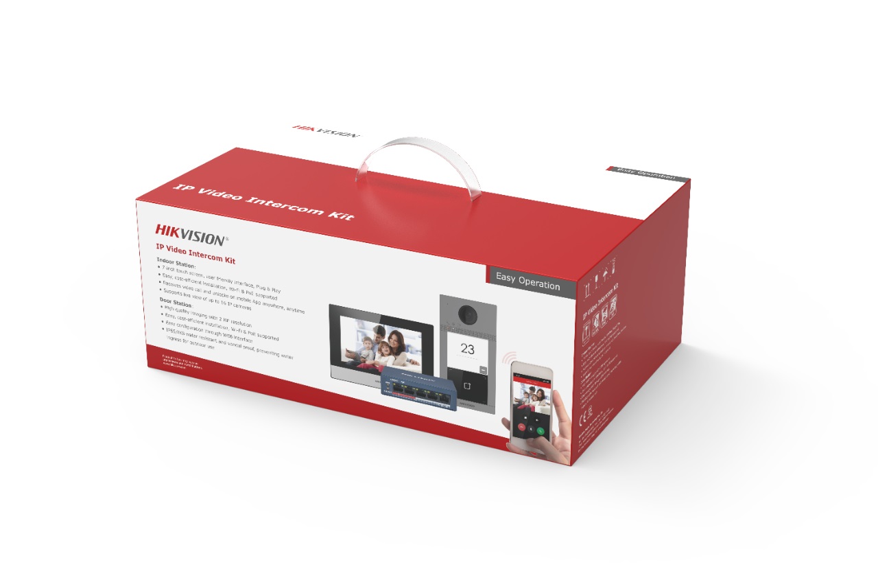 Hikvision DS-KIS604-S(C) Videocitofono IP 2 MP con Display da 17,8 cm (7