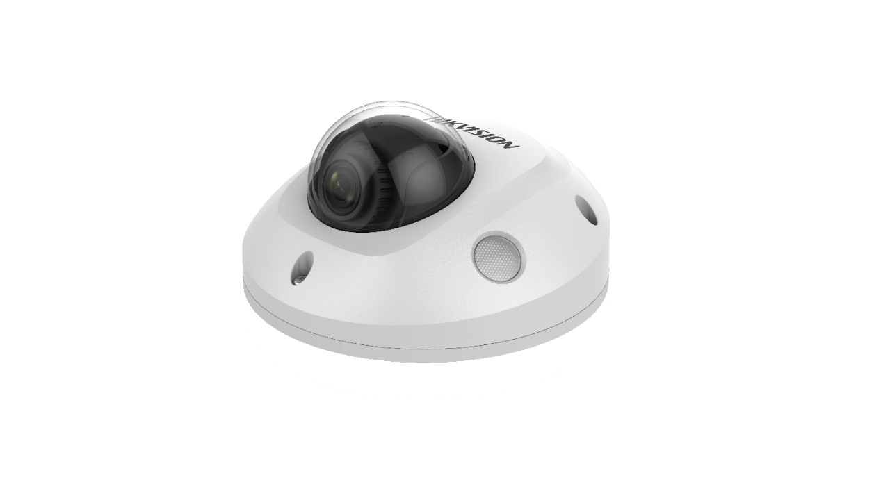 Hikvision DS-2CD2543G2-IWS Telecamera di Sicurezza IP Esterno 4MP Cupola con WiFi, Allarme, Audio, IR 30m e WDR 120db