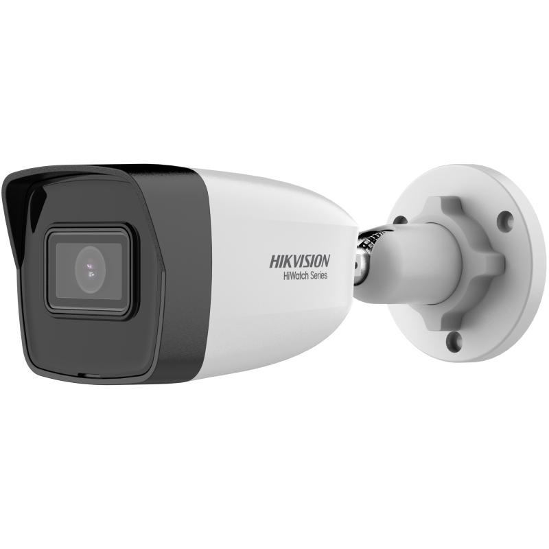 Hikvision Hiwatch Series HWI-B180H Telecamera Bullet IP 8 Megapixel UHD 4K con Ottica Fissa 2.8mm, Illuminazione IR 30m, PoE, Onvif, IP67