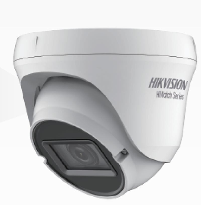 Hikvision HWT-T320-VF Telecamera Dome Turret 2MP Varifocale 2.8-12mm - Risoluzione 1920 x 1080, Interruttore Giorno/Notte, EXIR 2.0
