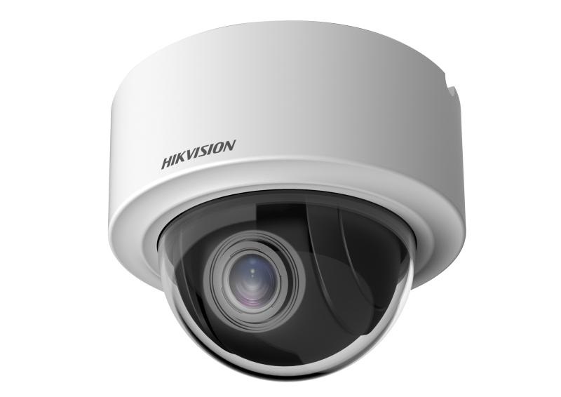 Hikvision Telecamera IP Mini PT Dome DS-2DE3204W-DE(T5) B - Risoluzione 2MP, Zoom Ottico 4x e Digitale 16x