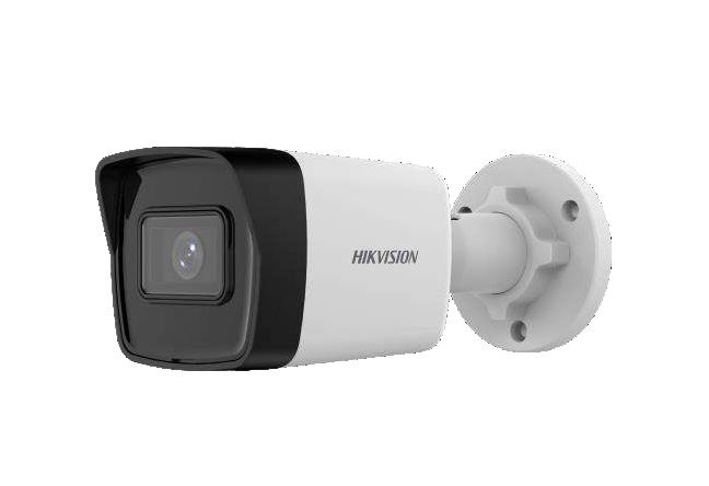 Hikvision DS-2CD1043G2-I Telecamera di Sorveglianza Bullet IP 4MP con Ottica 2.8mm, Visione Notturna 30m, WDR 120dB, Rilevamento Umano e Veicoli, Impermeabile IP67