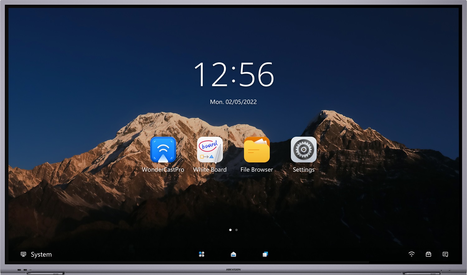 Hikvision Monitor Touch Interattivo 86'' 4K Android 11 4GB RAM 64GB Storage Nero con Staffa Inclusa