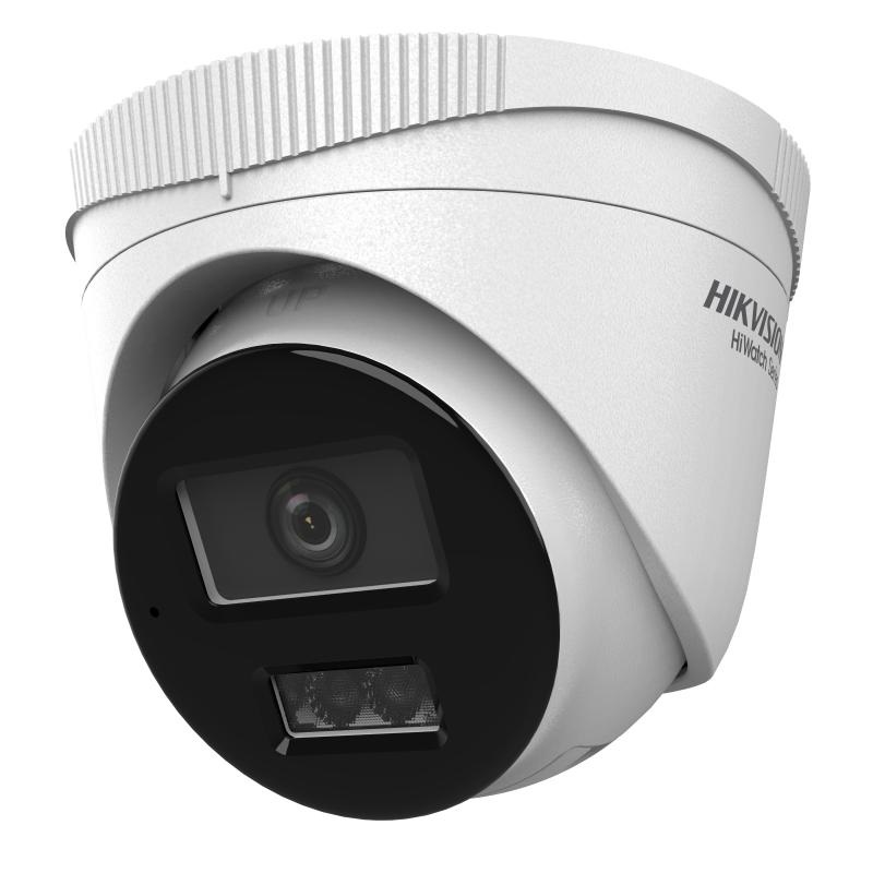 Hikvision HiWatch HWI-T240HA-LU (4mm) Telecamera Dome IP 4MP con Smart Hybrid Light, Rilevamento Intelligente 2.0, WDR 120dB, IP67