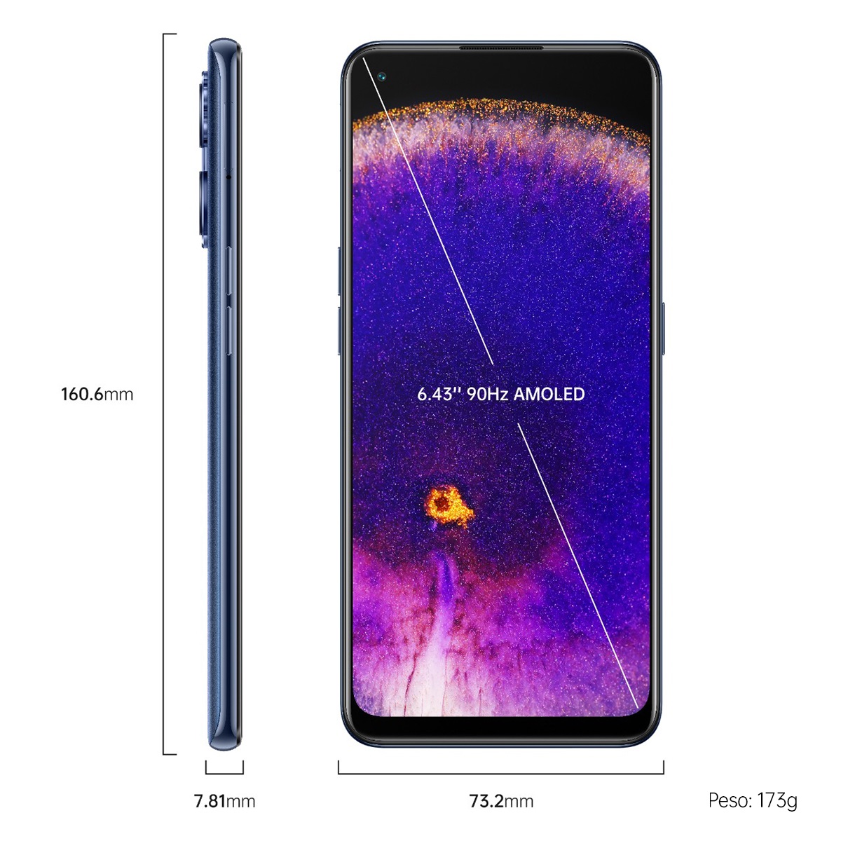 OPPO Find X5 Lite - Smartphone 5G Dual SIM, Display 6.43